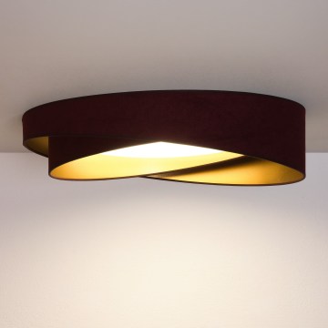 BRILAGI - LED griestu lampa VELVET TWIST LED/24W/230V 4000K Ø 55 cm bordo/zelta