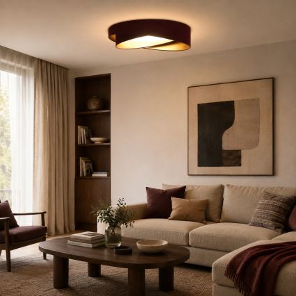 BRILAGI - LED griestu gaismeklis VELVET TWIST LED/24W/230V 4000K Ø 55 cm brūns/zelts