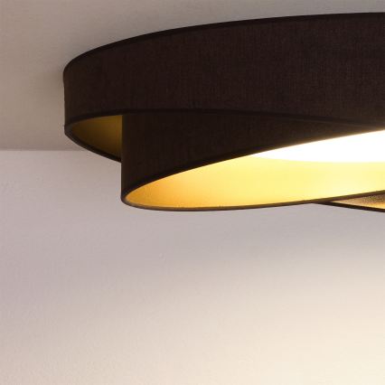 BRILAGI - LED griestu gaismeklis VELVET TWIST LED/24W/230V 4000K Ø 55 cm brūns/zelts