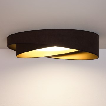 BRILAGI - LED griestu lampa VELVET TWIST LED/24W/230V 4000K Ø 55 cm brūna/zelta