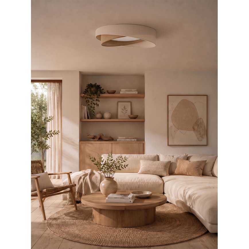 BRILAGI - LED griestu lampa VELVET TWIST LED/24W/230V 4000K Ø 55 cm krēmkrāsains/bēšs