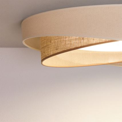 BRILAGI - LED griestu lampa VELVET TWIST LED/24W/230V 4000K Ø 55 cm krēmkrāsains/bēšs