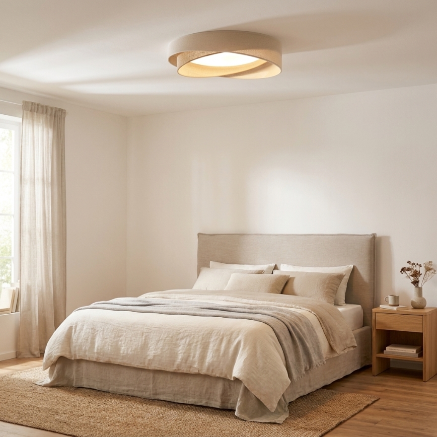 BRILAGI - LED griestu gaismeklis VELVET TWIST LED/24W/230V 4000K Ø 55 cm krēmkrāsains/bēšs