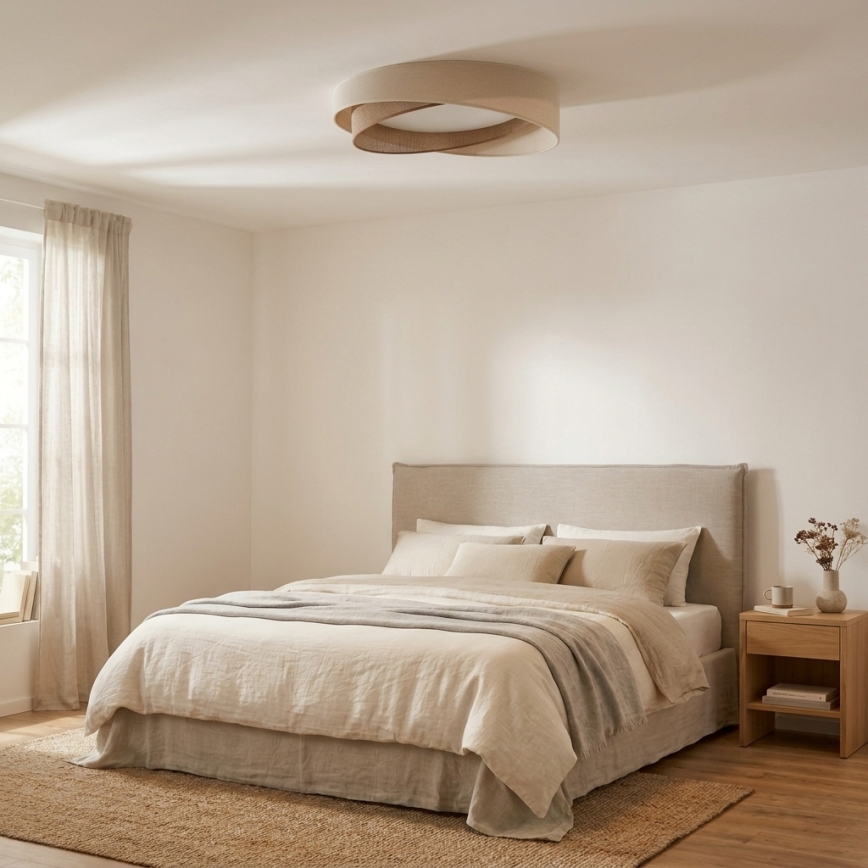 BRILAGI - LED griestu gaismeklis VELVET TWIST LED/24W/230V 4000K Ø 55 cm krēmkrāsains/bēšs