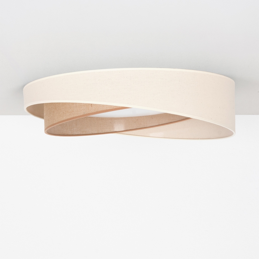 BRILAGI - LED griestu gaismeklis VELVET TWIST LED/24W/230V 4000K Ø 55 cm krēmkrāsains/bēšs