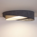 BRILAGI - LED griestu lampa VELVET TWIST LED/24W/230V 4000K Ø 55 cm pelēka/krēmkrāsaina