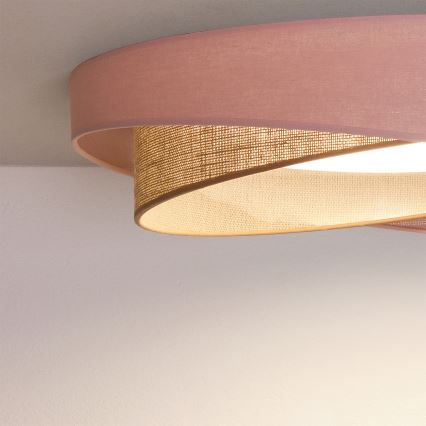 BRILAGI - LED griestu lampa VELVET TWIST LED/24W/230V 4000K Ø 55 cm rozā/bēša
