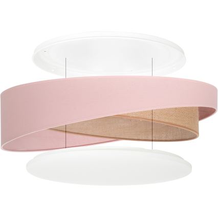 BRILAGI - LED griestu lampa VELVET TWIST LED/24W/230V 4000K Ø 55 cm rozā/bēša