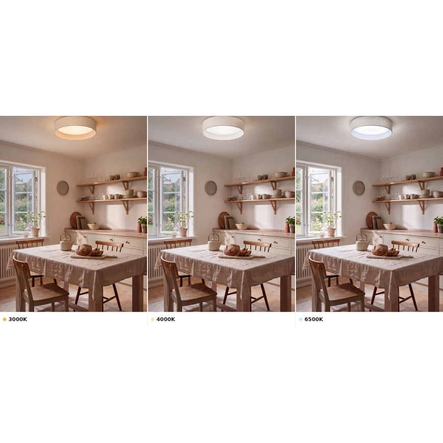 BRILAGI - LED griestu gaismeklis VELVET VARI LED/24W/230V 3000/4000/6500K, Ø 45 cm, balts