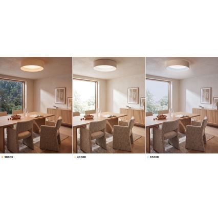 BRILAGI - LED griestu lampa VELVET VARI LED/24W/230V 3000/4000/6500K Ø 45 cm krēmkrāsaina