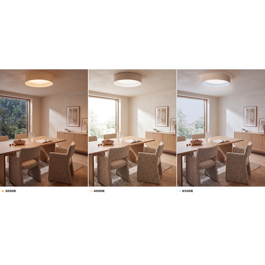 BRILAGI - LED griestu lampa VELVET VARI LED/24W/230V 3000/4000/6500K Ø 45 cm krēmkrāsaina