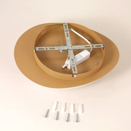 Brilagi - LED griestu lampa VISBY WOOD LED/18W/230V Ø 38 cm brūna