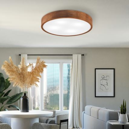 Brilagi - LED Griestu lampas CARVALHO 4xE27/60W/230V ozols ķirsis pr. 57,5 cm