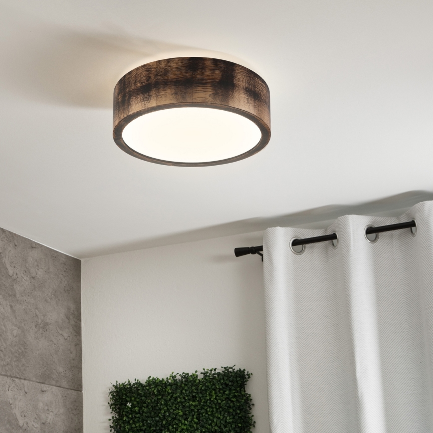 Brilagi - LED griestu lukturis CARVALHO SMOKEY LED/20W/230V ozols pr. 27,5 cm