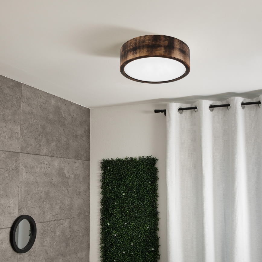 Brilagi - LED griestu lukturis CARVALHO SMOKEY LED/20W/230V ozols pr. 27,5 cm