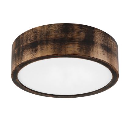 Brilagi - LED griestu lukturis CARVALHO SMOKEY LED/20W/230V ozols pr. 27,5 cm