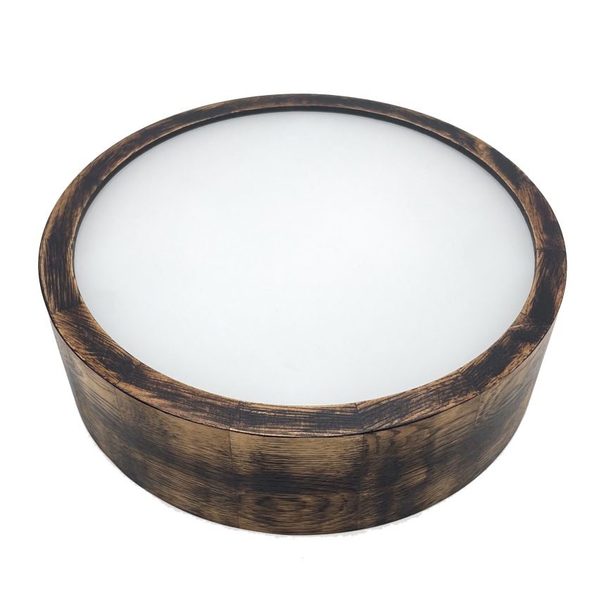 Brilagi - LED griestu lukturis CARVALHO SMOKEY LED/20W/230V ozols pr. 27,5 cm