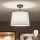 Brilagi - LED griestu lustra CERIA 1xE27/60W/230V Ø 30 cm melna/balta