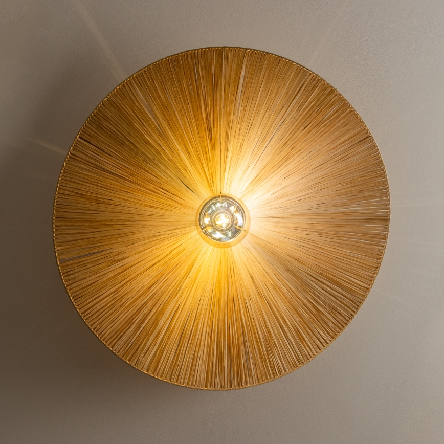 Brilagi - LED griestu lustra CERIA BOHO 1xE27/40W/230V Ø 80 cm rafija