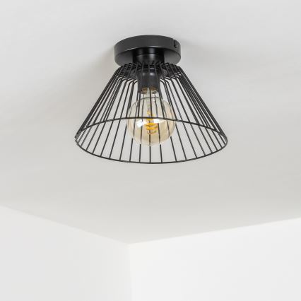 Brilagi - LED griestu lustra CERIA WIRE 1xE27/40W/230V Ø 21 cm, melna