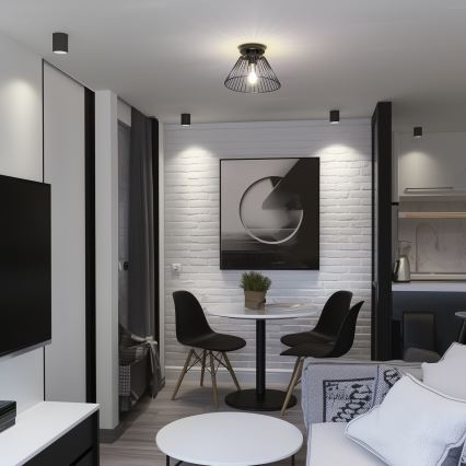 Brilagi - LED griestu lustra CERIA WIRE 1xE27/40W/230V Ø 21 cm, melna