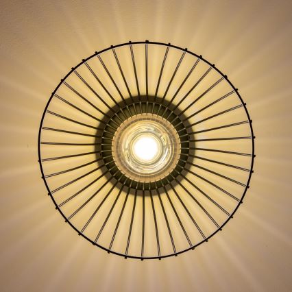 Brilagi - LED griestu lustra CERIA WIRE 1xE27/40W/230V Ø 21 cm, melna