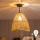 Brilagi - LED griestu lustrs CERIA BOHO 1xE27/60W/230V Ø 30 cm melna/brūna