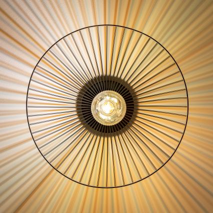 Brilagi - LED griestu lustrs CERIA WIRE 1xE27/40W/230V Ø 38 cm melns