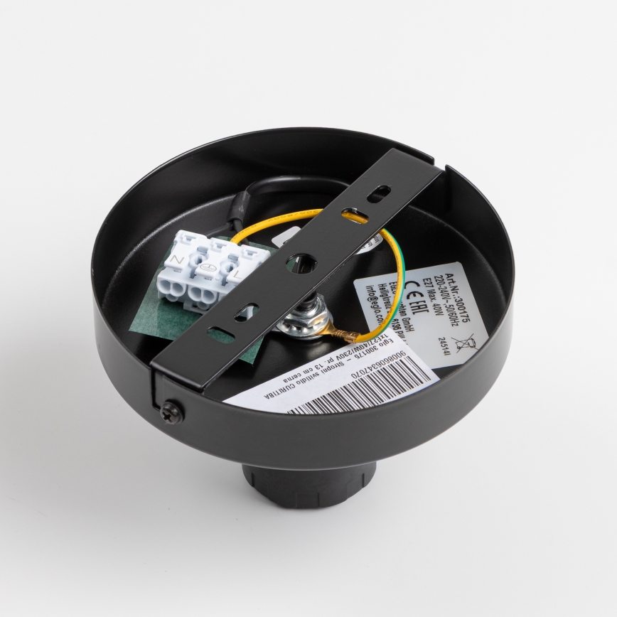 Brilagi - LED griestu lustrs CERIA WIRE 1xE27/40W/230V Ø 38 cm melns