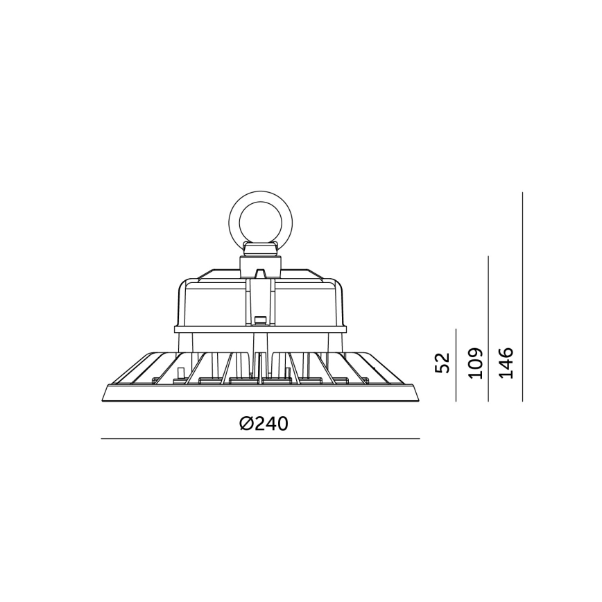 Brilagi - LED griestu rūpnieciskais gaismeklis TITAN PRO LED/100W/230V 4000K IP65