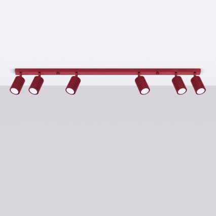 Brilagi - LED griestu spots CRESTO 6xGU10/10W/230V burgundijas sarkans