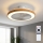 Brilagi - LED griestu ventilators ar regulējamu apgaismojumu, 38 W, 230 V, 3000–6500 K, Ø 50 cm, balts/brūns + tālvadība