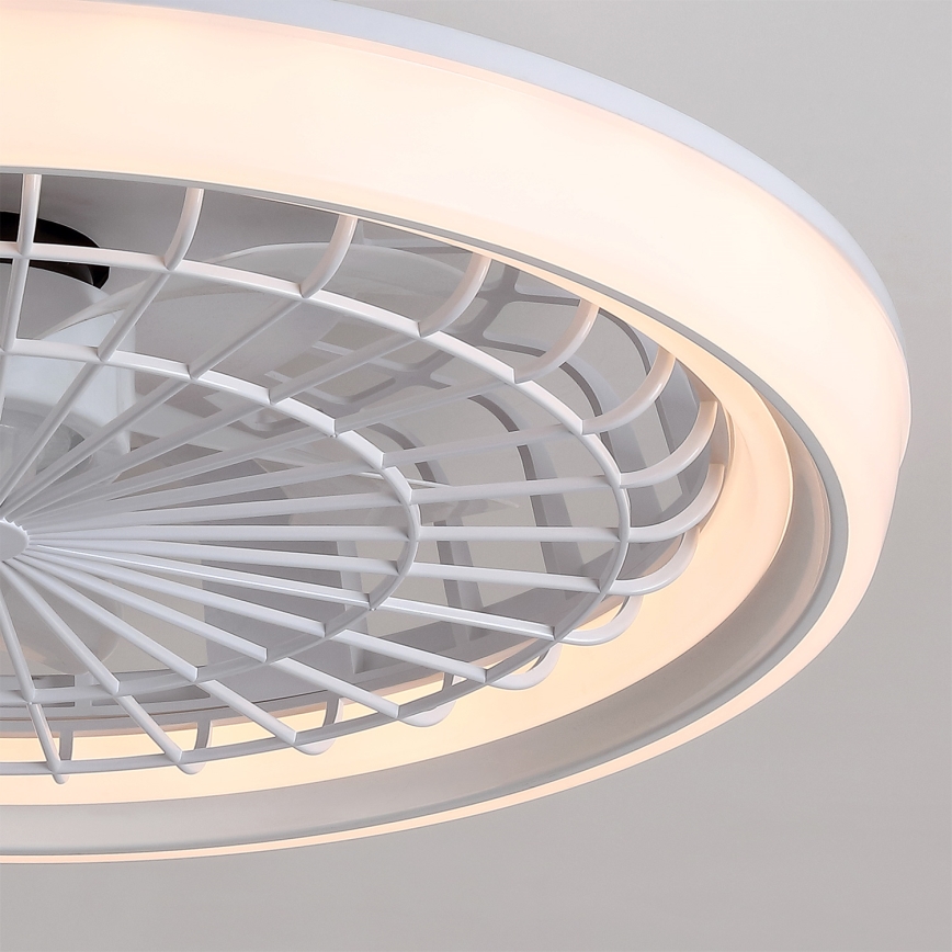 Brilagi - LED aptumšojams griestu ventilators LED/40W/230V Ø 48 cm balts + tālvadības pults