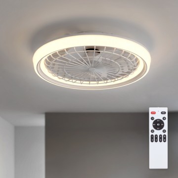 Brilagi - LED griestu ventilators ar regulējamu gaismas spilgtumu LED/40W/230V 3000-6500K Ø 48 cm balts + tālvadības pults