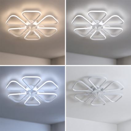 Brilagi - LED dimmējams griestu ventilators LED/38W/230V 3000-6500K pr. 76 cm balts + tālvadība