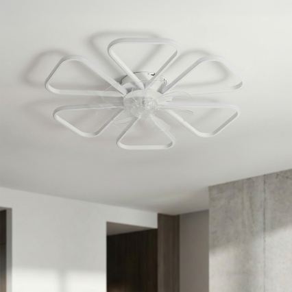 Brilagi - Griestu ventilators ar dimējamu LED apgaismojumu, 38W/230V, Ø 76 cm, balts + tālvadības pults