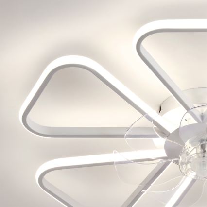 Brilagi - Griestu ventilators ar dimējamu LED apgaismojumu, 38W/230V, Ø 76 cm, balts + tālvadības pults