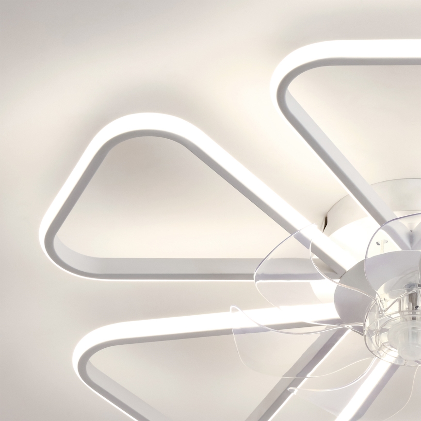 Brilagi - Griestu ventilators ar dimējamu LED apgaismojumu, 38W/230V, Ø 76 cm, balts + tālvadības pults