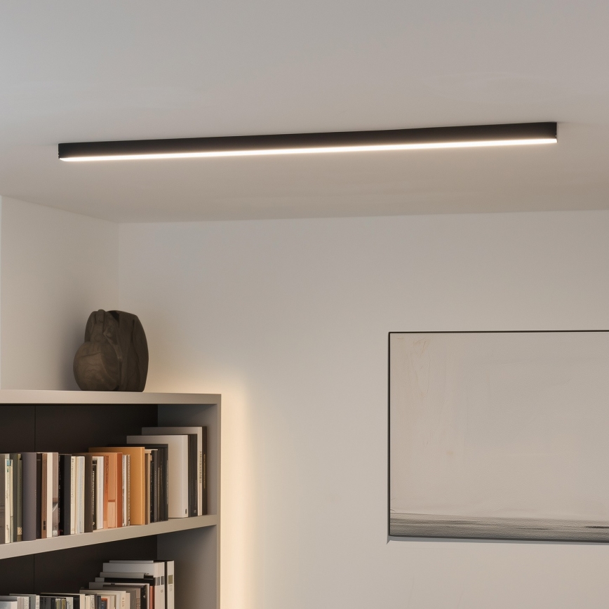 Brilagi - LED griestu virsmas gaismeklis FULLDAY LED/30/40/50W/230V 2700/4000/6000K 150 cm UGR19 melns