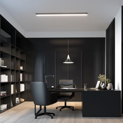 Brilagi - LED griestu virsmas gaismeklis FULLDAY LED/30/40/50W/230V 2700/4000/6000K 150 cm UGR19 melns