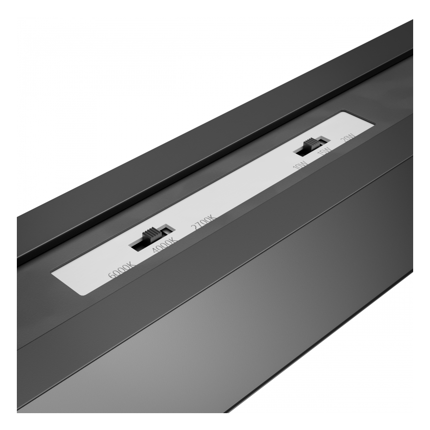 Brilagi - LED griestu virsmas gaismeklis FULLDAY LED/30/40/50W/230V 2700/4000/6000K 150 cm UGR19 melns