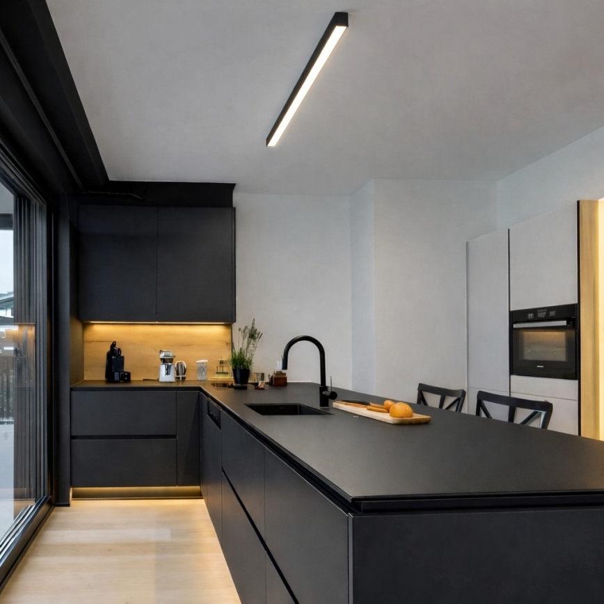 Brilagi - LED griestu gaismeklis (virsmas montāžas vai piekārāms) SYNODICO LED/30W/230V 4000K melns