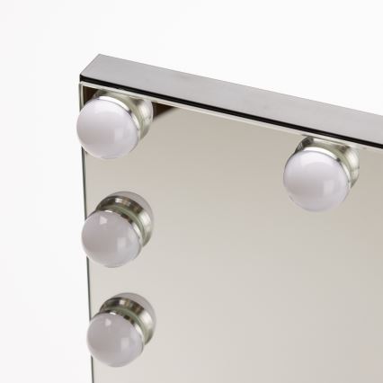 BRILAGI - LED grima spogulis ar regulējamu apgaismojumu HOLLYWOOD LED/15W/230V CCT + USB melns