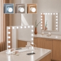BRILAGI - LED grima spogulis ar regulējamu spilgtumu HOLLYWOOD LED/15W/230V CCT + 2x USB 60x50 cm balts