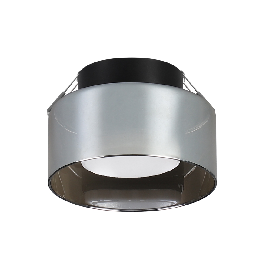 Brilagi - LED Iebūvējamais griestu gaismeklis AURA LUX 1xGX53/30W/230V Ø 13 cm melns/dūmakains