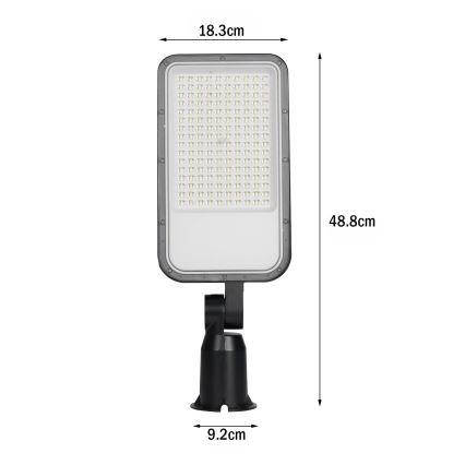 Brilagi - LED ielas lampa URBANLIGHT LED/100W/230V melna IP65