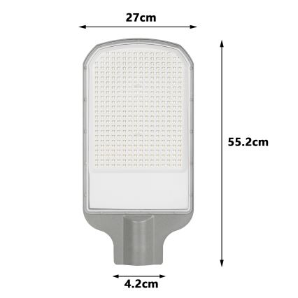 Brilagi - LED ielas lampa URBANLIGHT LED/200W/230V pelēka IP65