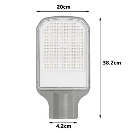 Brilagi - LED ielas laterna URBANLIGHT LED/100W/230V pelēka IP65