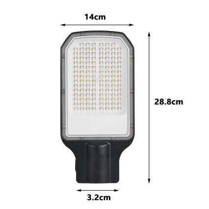 Brilagi - LED ielas laterna URBANLIGHT LED/50W/230V melna IP65