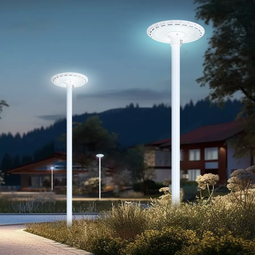 Brilagi - LED ielu lampa ar 3 m stabu URBANSPARK LED/120W/230V balta IP65